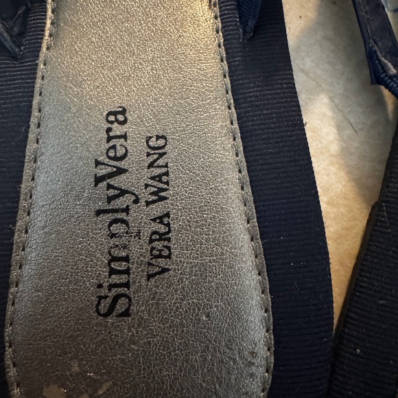 Simply Vera Vera Wang Blue Beaded Sandals - Picture 4 of 6